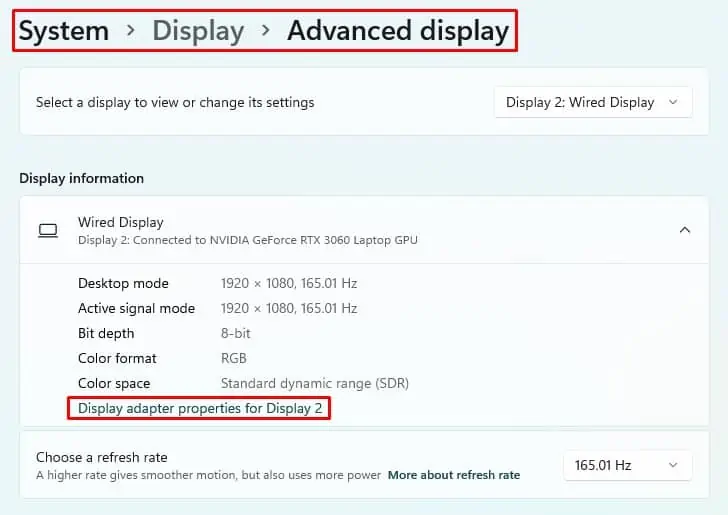 How To Fix Screen Tearing Problem in Windows 14 Display-adapter-properties