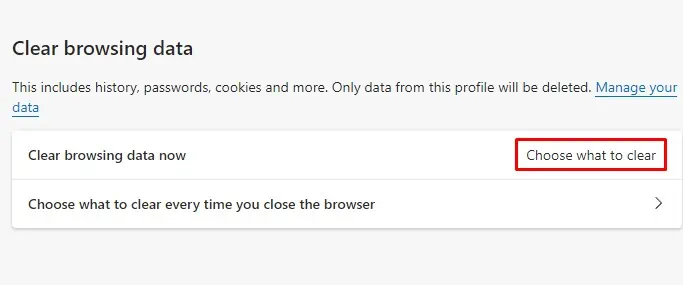 How to Fix “No Valid Sources Are Available For This Video.” 17 Edge-clear-browsing-data-1