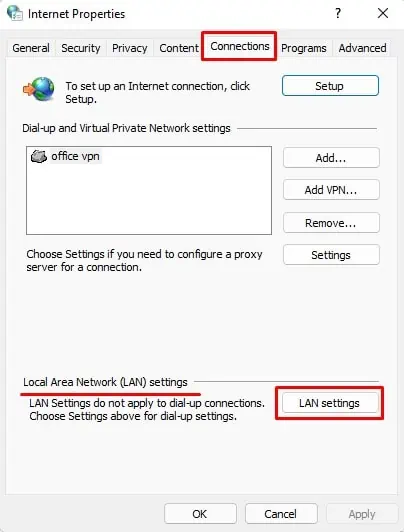 Fix: Windows Could Not Automatically Detect This Network's Proxy Settings 2 LAN-settings-internet-options