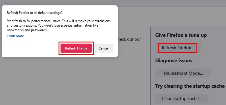 How to Fix “No Valid Sources Are Available For This Video.” 22 Refresh-Firefox-1