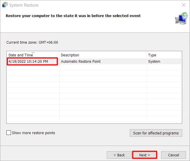 Monitor Looks Washed Out or Fading - Why & How to Fix It 23 System-restore-selected