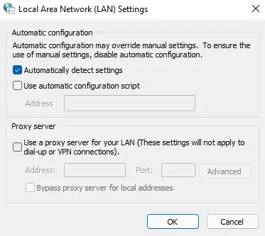 Fix: Windows Could Not Automatically Detect This Network's Proxy Settings 3 automatically-detect-settings