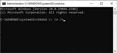How To Fix Windows Update Error 0x80070002 9 chkdsk-c-x-r