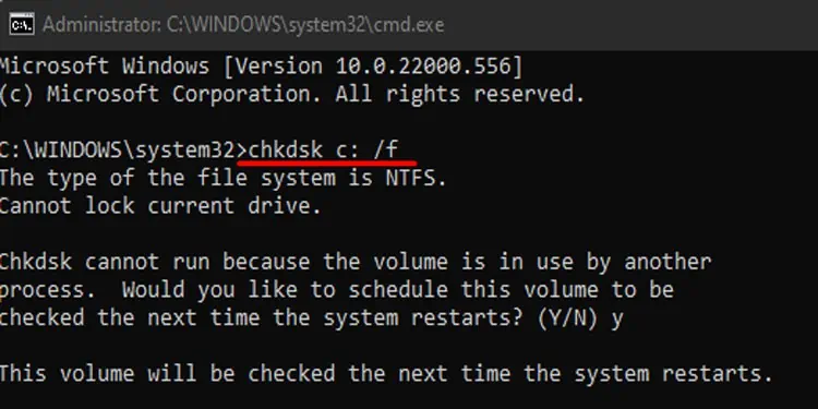 chkdsk-command