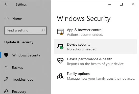 How To Fix Result Code: E_FAIL (0x80004005) 12 device-security