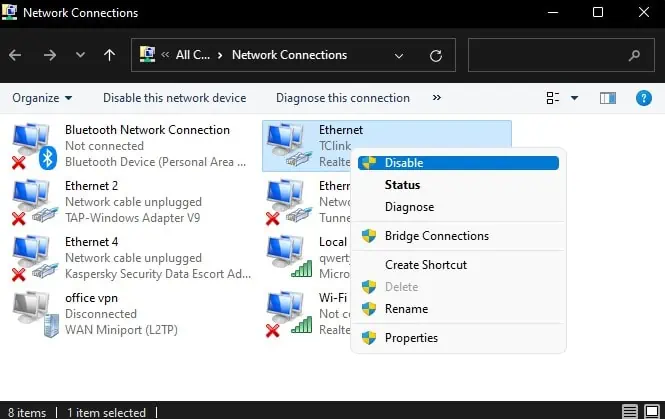 Fix: Windows Could Not Automatically Detect This Network's Proxy Settings 6 disable-network-adapters