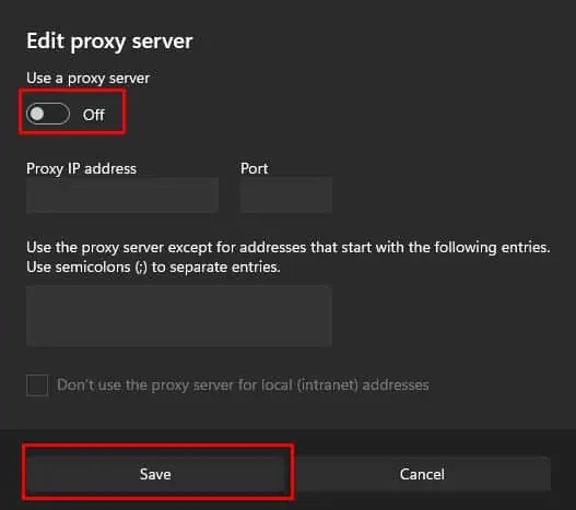Fix: Windows Could Not Automatically Detect This Network's Proxy Settings 4 disable-proxy-server