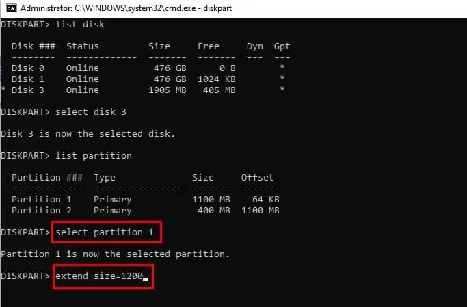 How To Delete/Combine Partition On USB Drive In Windows 20 extend-partition