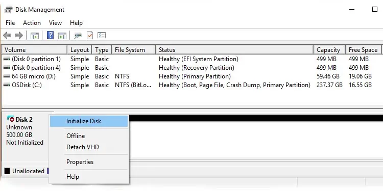 External Hard Drive Not Showing Up? Here’s How To Fix It 2 initialize-disk-1