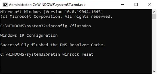 Fix: Windows Could Not Automatically Detect This Network's Proxy Settings 11 ipconfig-flushdns-netsh-winsock-reset