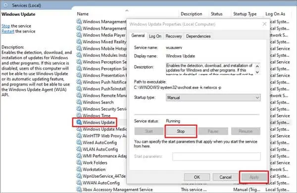 How To Fix Windows Update Error 0x80070002 3 stop-windows-update-service