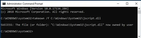 How To Repair Corrupted Windows Files 7 takeown-cmd