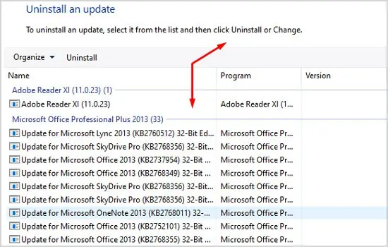 How to Fix PNP Detected Fatal Error in Windows 5 uninstall-update
