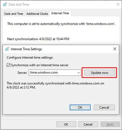 How To Fix Windows Update Error 0x80070002 1 update-date-time-synchronize