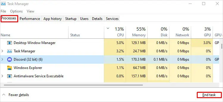 Why Is My CPU Fan Loud? 9 Ways to Fix It 3 Close-programs-in-task-manager