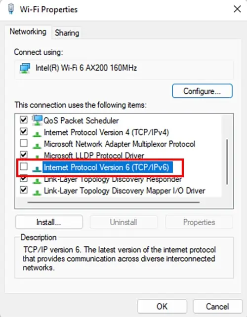 Ubisoft Connect Not Working? Here’s How to Fix It 14 Disable-IPv6