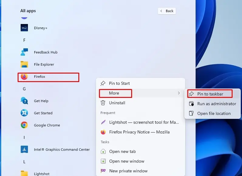 How to Pin to the Taskbar or Desktop in Windows 11 12 PinToTaskbarAnyApps-2