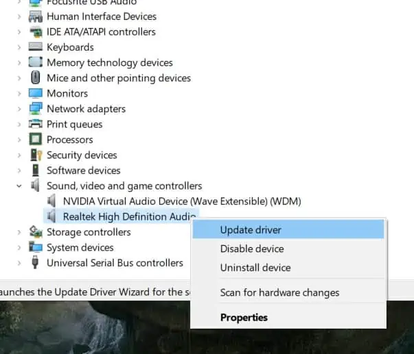 How to Fix Realtek Audio Not Working in Windows 11 22 Realtek-right-click