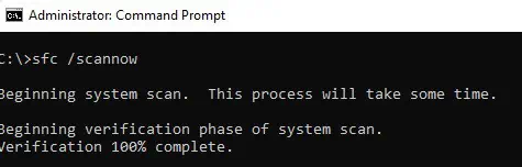 Solved: "The Procedure Entry Point Could Not Be Located" Error on Windows 11 ScanWithSystemFileCheckerScanNow-1