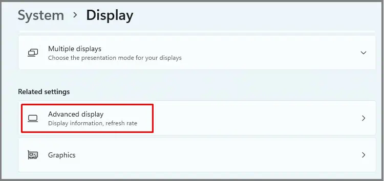 How to Increase VRAM on Windows (3 Simple Ways) 5 advanced-display-in-display-settings