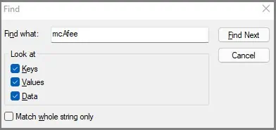 How to Remove McAfee from Windows 11 17 check-mcafee-in-registry-editor-in-windows