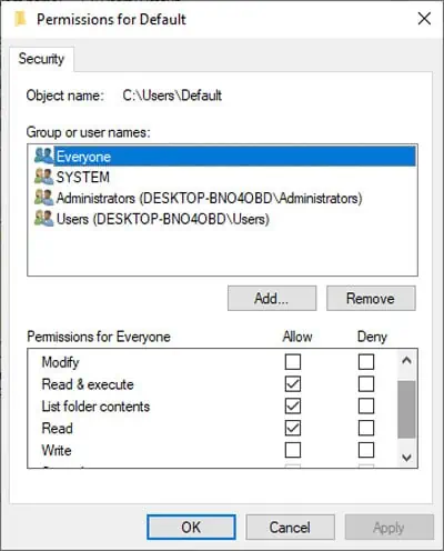 User Profile Cannot Be Loaded? Here’s How To Fix It 11 default-permissions