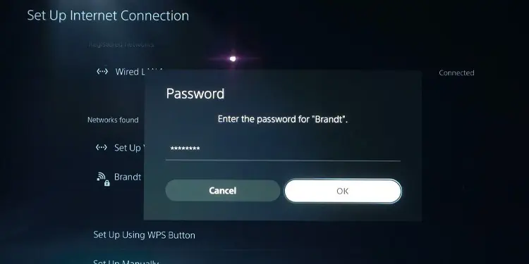 Does the PS5 have Wi-Fi 6? How to Enable it 14 enter-password-wifi-ps5