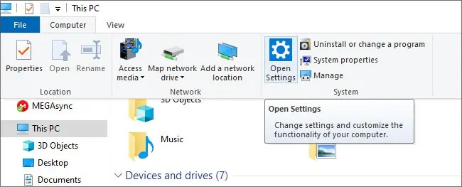 11 Ways To Open Settings App In Windows 15 file-explorer-open-settings-1