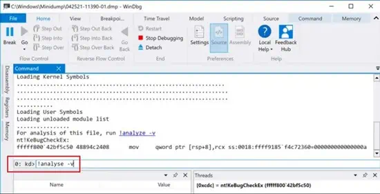 How to Fix Blue Screen of Death (BSOD) on Windows 11 40 minidump-windbg-analyze