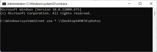 How To Map A Network Drive In Windows 11 4 net-use-asterisk