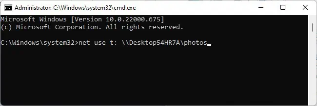 How To Map A Network Drive In Windows 11 3 net-use-command