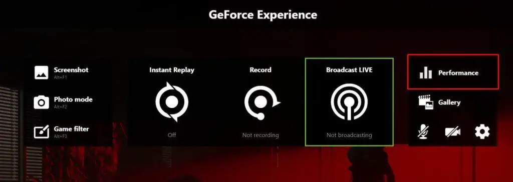 How to Check GPU Temperature? 5 performance-geforce-experience-1024x364