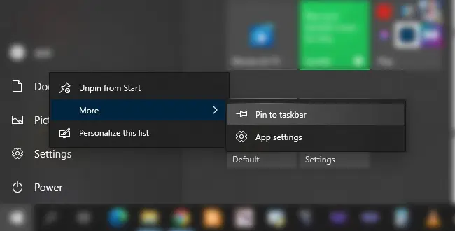 11 Ways To Open Settings App In Windows 14 pin-to-taskbar