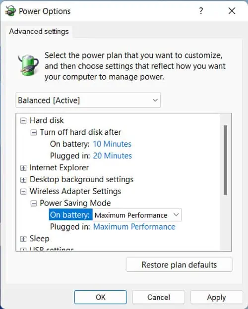 power-configuration-maximum-performance