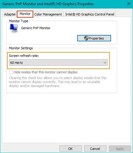 Windows Not Detecting Second Monitor? Try These Fixes 12 screen-refresh-rate