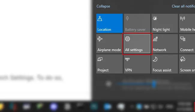 11 Ways To Open Settings App In Windows 11 settings-action-center