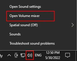How To Open And Use Volume Mixer In Windows 10/11 19 taskbar-open-volume-settings