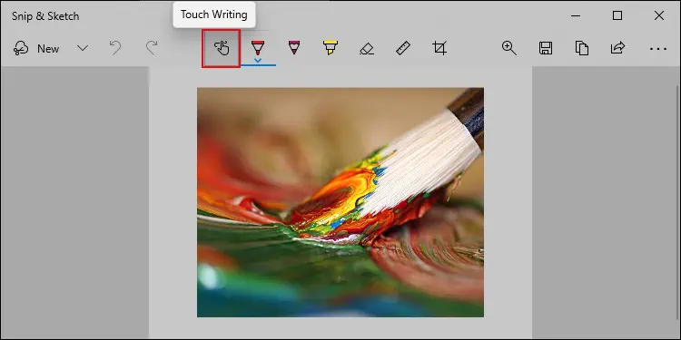 touch-writing