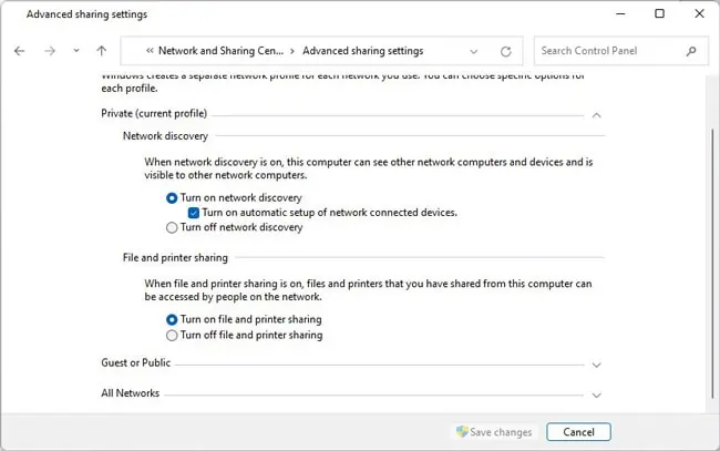 How To Connect Two Computers With an Ethernet Cable 13 turn-on-network-discovery-file-sharing