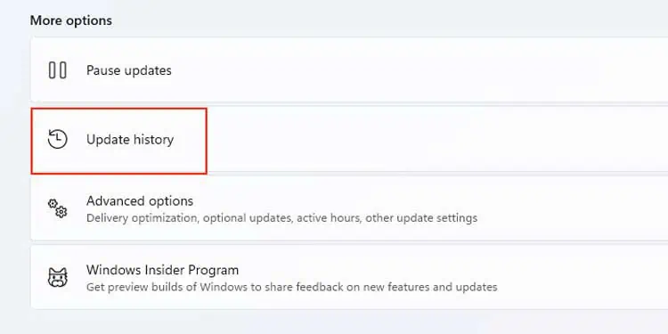 How to Fix Blue Screen of Death (BSOD) on Windows 11 45 update-history