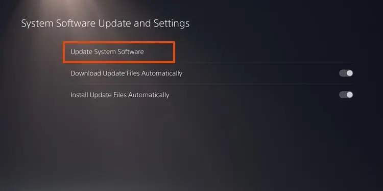 Does the PS5 have Wi-Fi 6? How to Enable it 6 update-system-sofrware-ps5