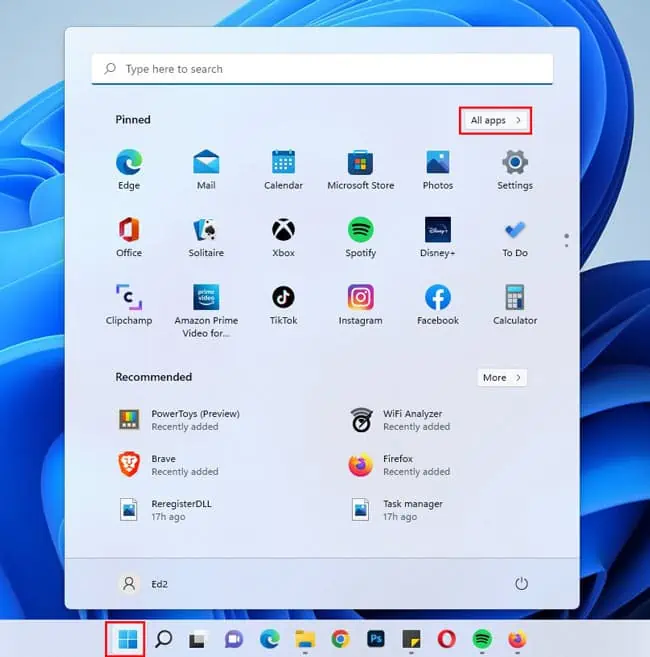 How To Uninstall Apps On Windows 11 2 windows-11-start-menu