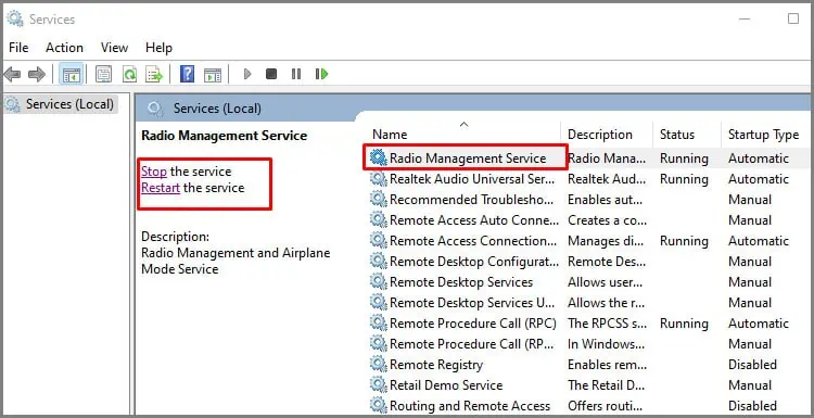 windows-service-to-access-radio-mangement-service