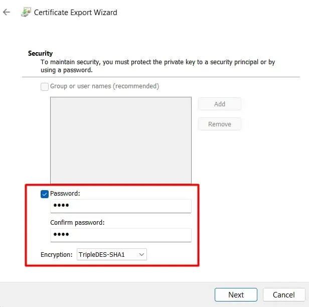 How to Password Protect a Folder in Windows 11 18 CertificateExportWizard