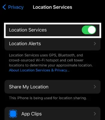 Click-on-Location-Service-and-enable-it