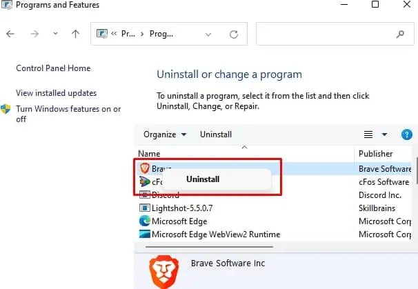14 Ways to Fix 0x00000050 BSOD Error in Windows 38 ControlPanelProgramUninstall
