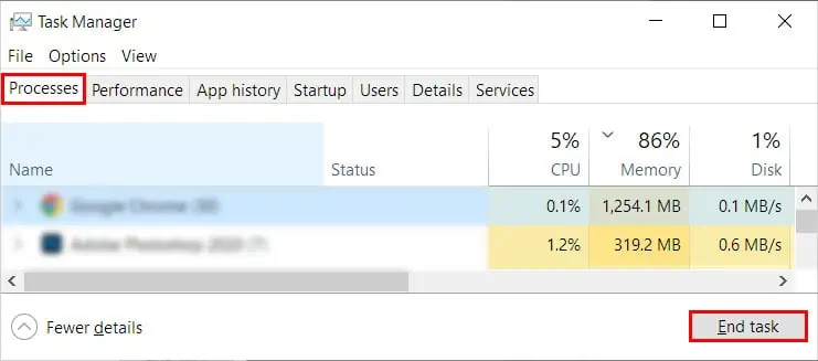 Mouse Clicks Not Registering? 14 Proven Ways to Fix it 18 End-task-Task-manager