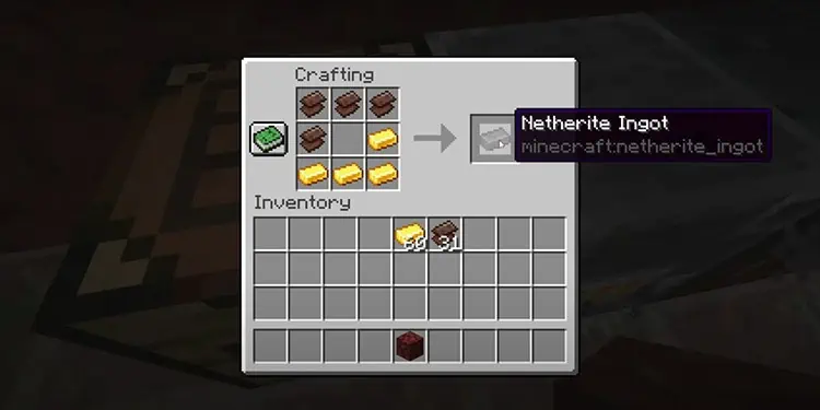 How to Repair Netherite Tools 3 Gold-ingots-into-nethrite-ingot