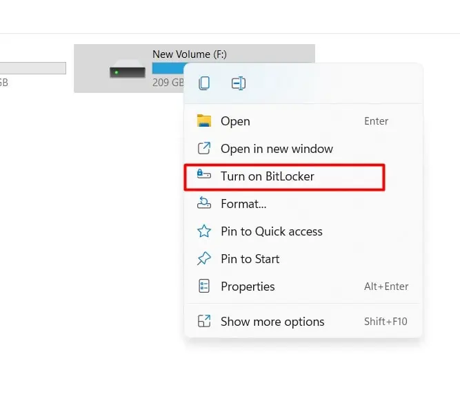 How to Password Protect a Folder in Windows 11 26 Right-Click_TurnOnBitlocker