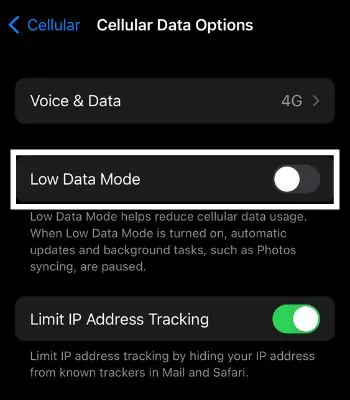 Whatsapp Video Call Not Working? Try These Fixes for Android & iPhone 43 Scroll-down-and-turn-off-low-data-mode